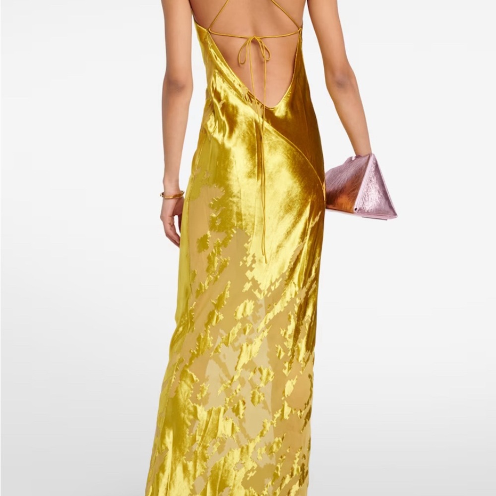 The Sei Burnout silk Bias-Cut Gown - Picture 3 of 8